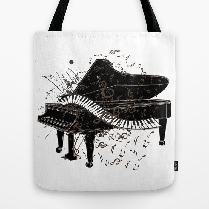 Piano Tote Bag by socoart