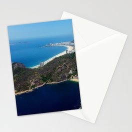 Brazil Photography - Dark Blue Bay By Rio De Janeiro Stationery Card