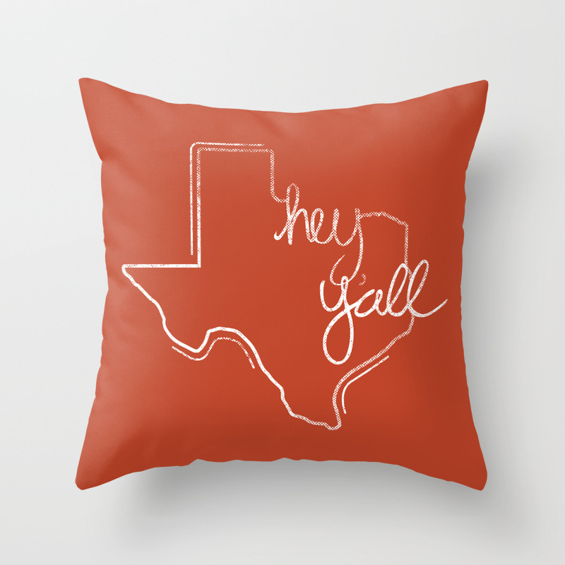 Hey Y All Inverse Throw Pillow By Shopbreej Society6