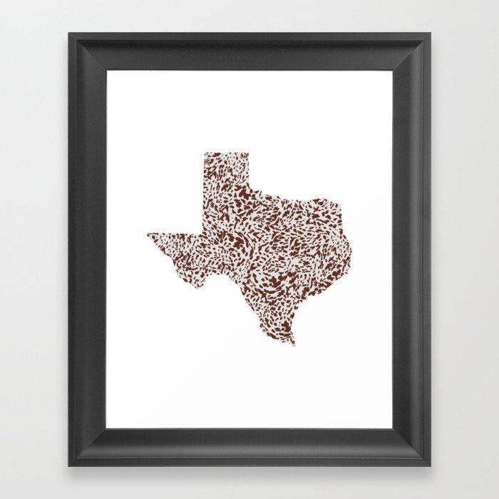 Texas Appaloosa Hide Framed Art Print