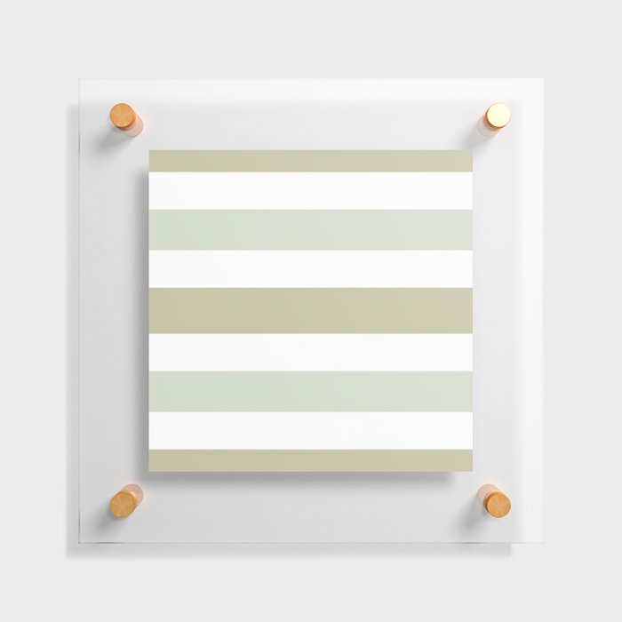 Wide stripes in neutral Floating Acrylic Print