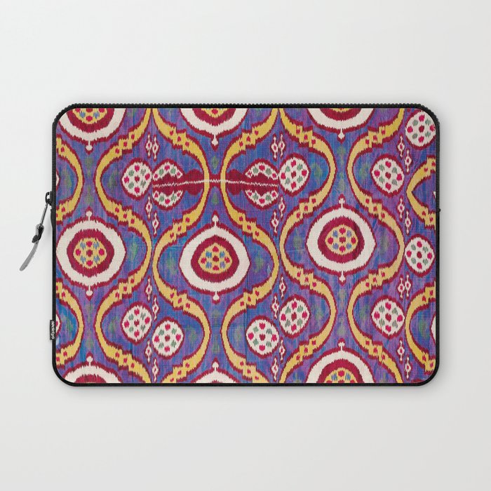 Silk Ikat Uzbekistan Parda Print Laptop Sleeve