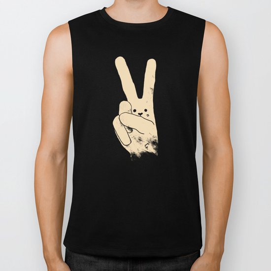 Love Peace and Carrots Biker Tank