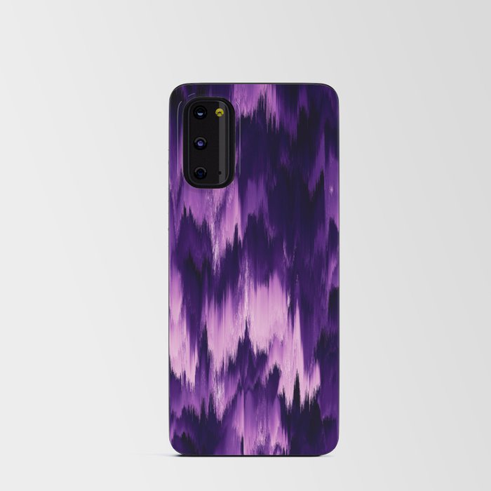 Modern Abstract Purple Lavender Coral Ombre Brushstrokes Ikat Android Card Case