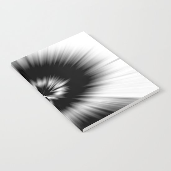 TIE DYE #1 (Black & White) Notebook