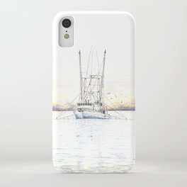 Southern Coast Shrimp Boat iPhone Case