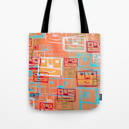 Many Faces Tote Bag