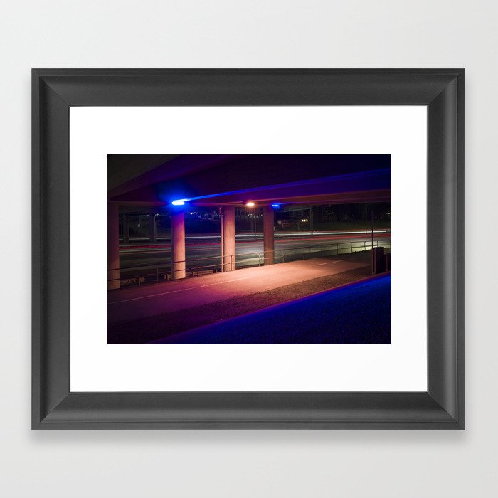 Under the bridge, Stockholm Framed Art Print