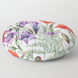 Where the wild flowers grow Floor Pillow