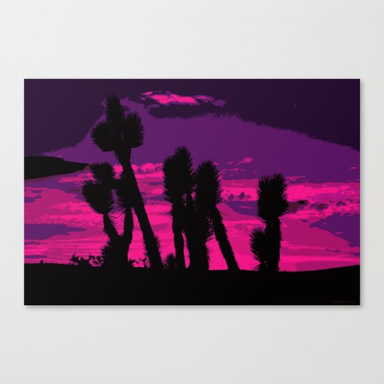 Joshua Sunset Canvas Print