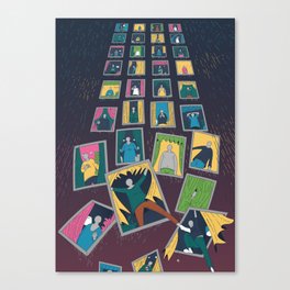 Falling Stories Canvas Print