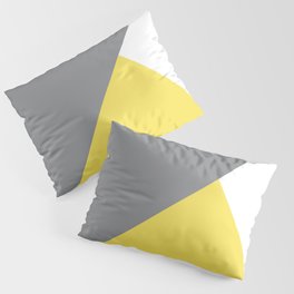 Ultimate Gray, White & Illuminating Yellow Pillow Sham