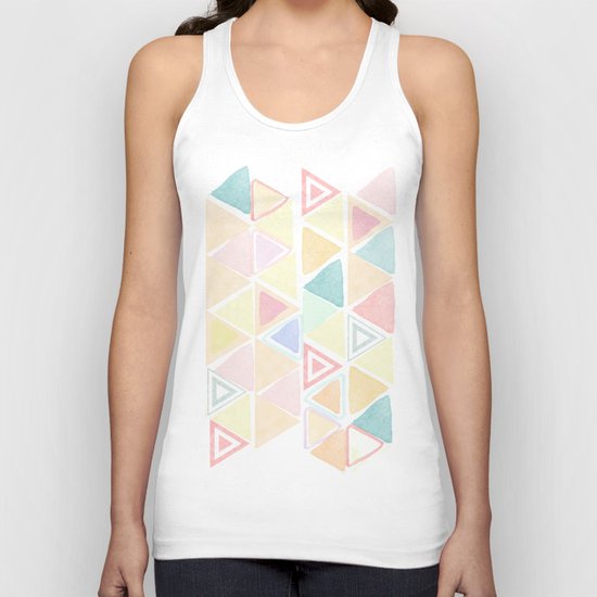 Triangle watercolor fantasy Unisex Tank Top