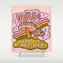 Virgo Mushroom Shower Curtain