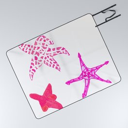 Enchanting Starfish - Fuchia Palette Picnic Blanket