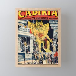 Cabiria vintage poster Framed Mini Art Print
