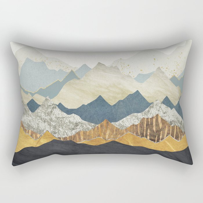 Distant Peaks Rectangular Pillow
