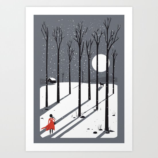 little red cap Art Print
