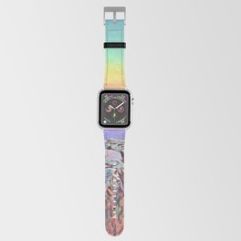 A Psychedelic And Colorful Sunset On White Rocks In Naples (Italy)  Apple Watch Band