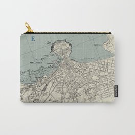 Vintage Gijon Spain Map (1943) Carry-All Pouch