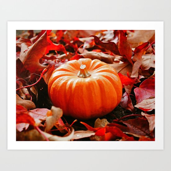 Samhain pumpkin Art Print