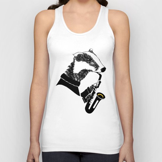Badger Saxophone Unisex Tank Top