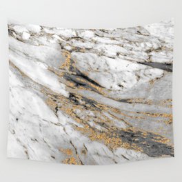 Amazing Gold Marble Design Wall Tapestry