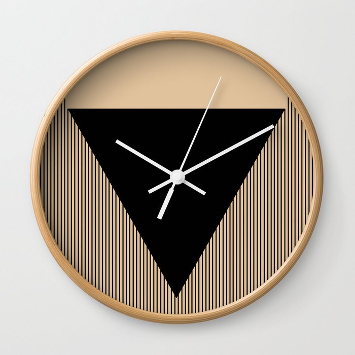 Black Triangle Wall Clock
