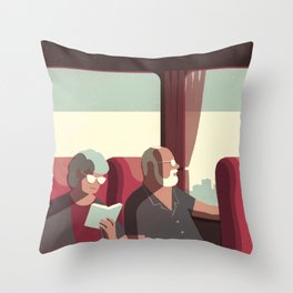 Day Trippers #1 - Arrival Throw Pillow