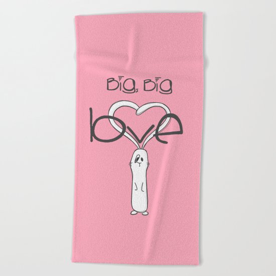 Big, big LOVE Beach Towel
