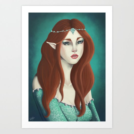 Elf princess Art Print