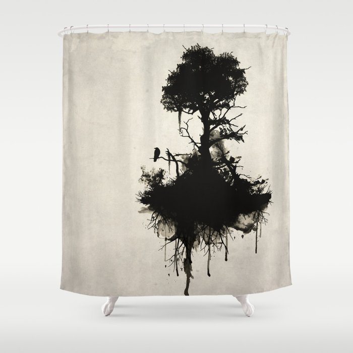 Last Tree Standing Shower Curtain
