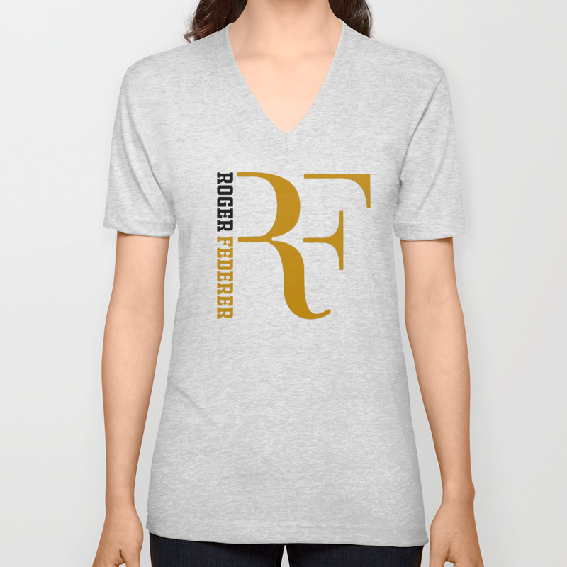 Roger Federer Unisex V Neck By Bravedesign Society6
