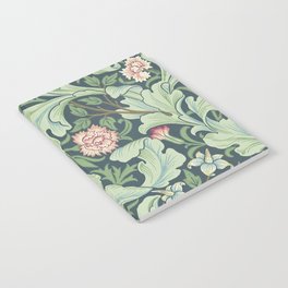 William Morris Leicester Woad Sage Floral Notebook