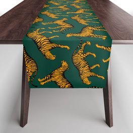 Tigers (Dark Green and Marigold) Table Runner
