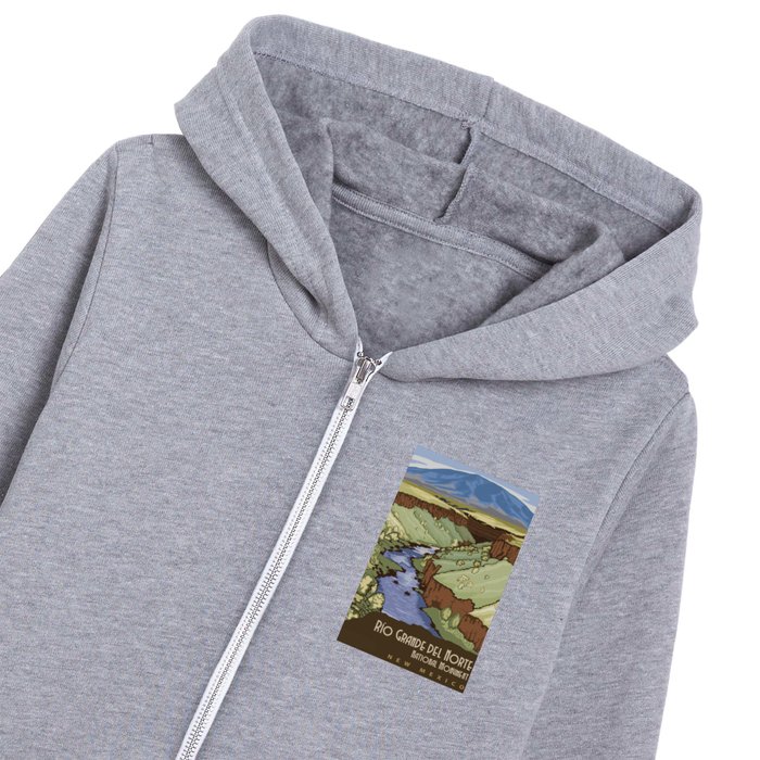 USA national park poster-new mexico Kids Zip Hoodie