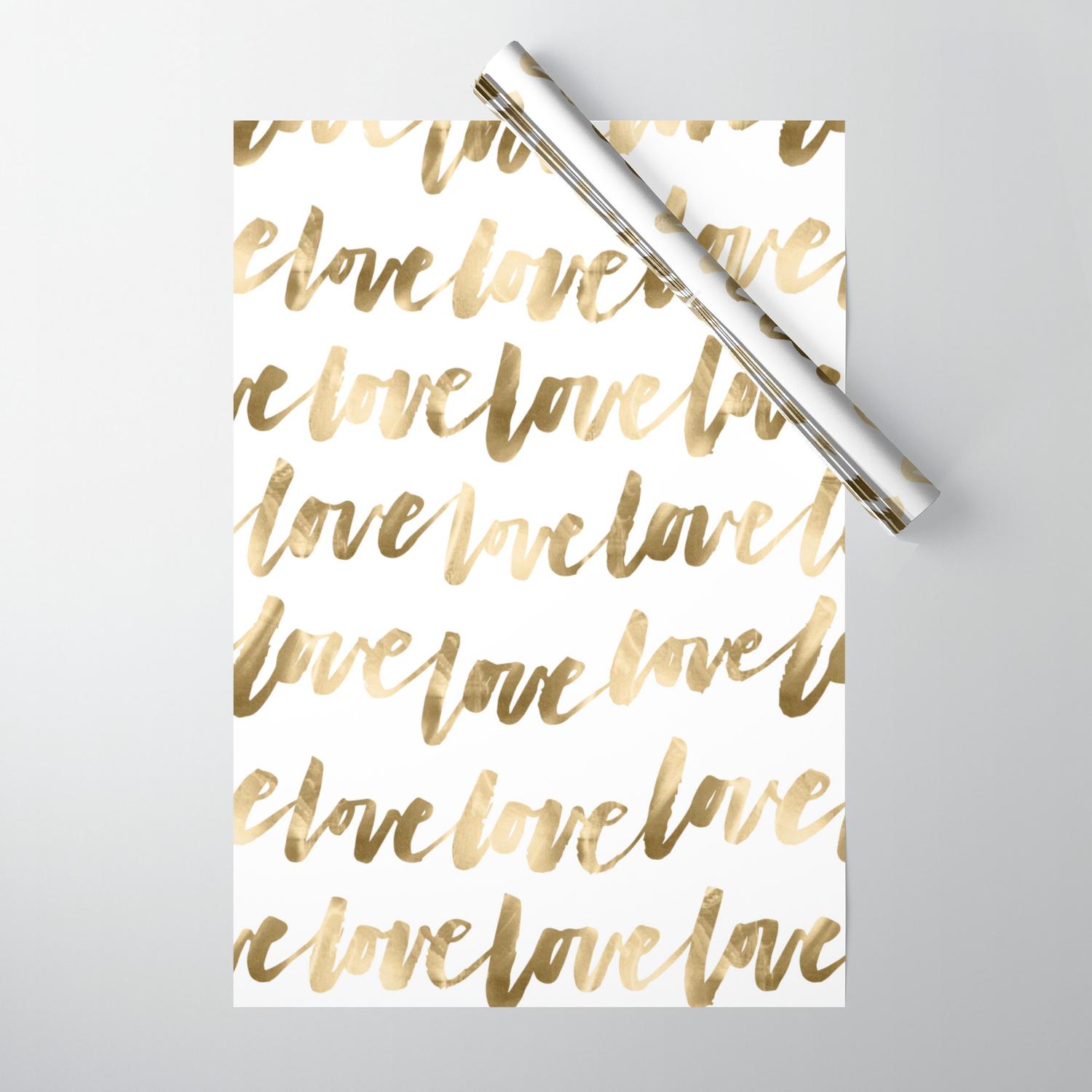typography wrapping paper