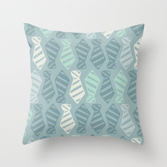 Dad's Work Ties Throw Pillow