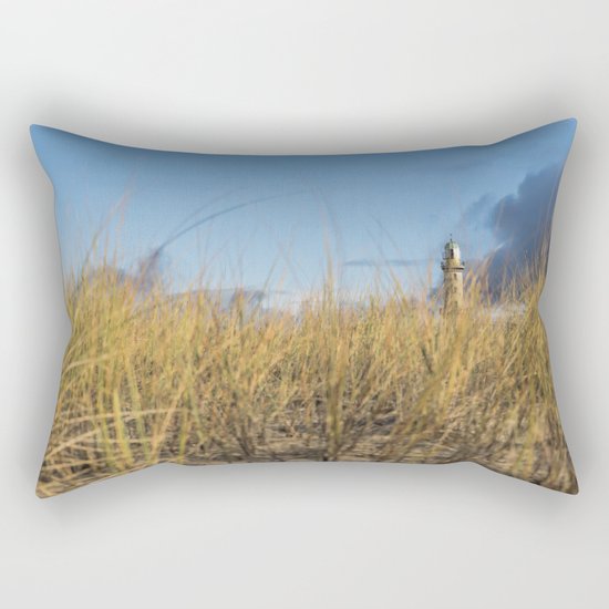 The Lighthouse at the Sea on #Society6 Rectangular Pillow