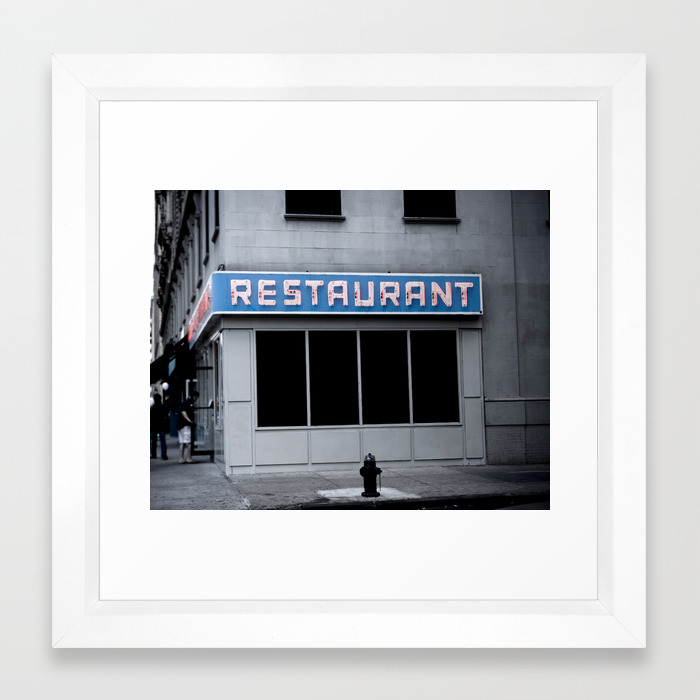 The Seinfeld Diner Framed Art Print By Nancyf Society6