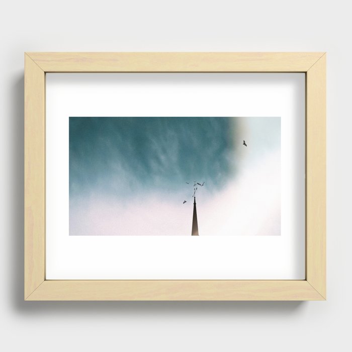 Haunted Church Recessed Framed Print
