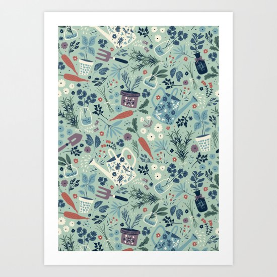 Herb Garden Art Print