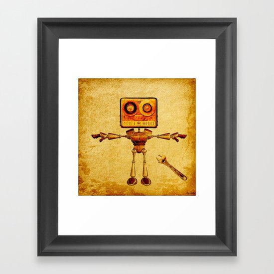 Repair of the robot Framed Art Print