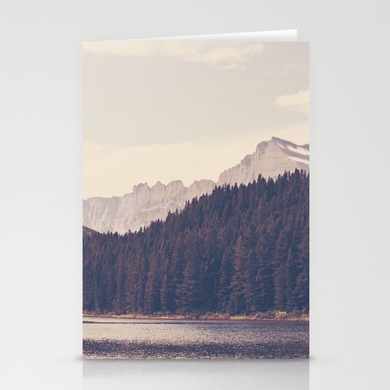 Morning Mountain Lake Stationery Cards