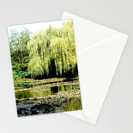 Willow Tree in Monet's Garden  Stationery Cards