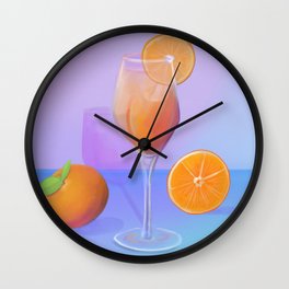 Aperol Spritz Cocktail Wall Clock