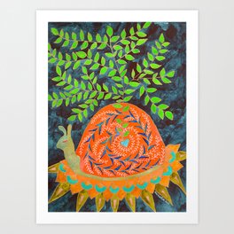 Love Blooms In Its Own Time Art Print
