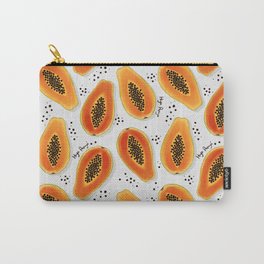 Hiya Papaya Tropical Fruit Pattern  Carry-All Pouch