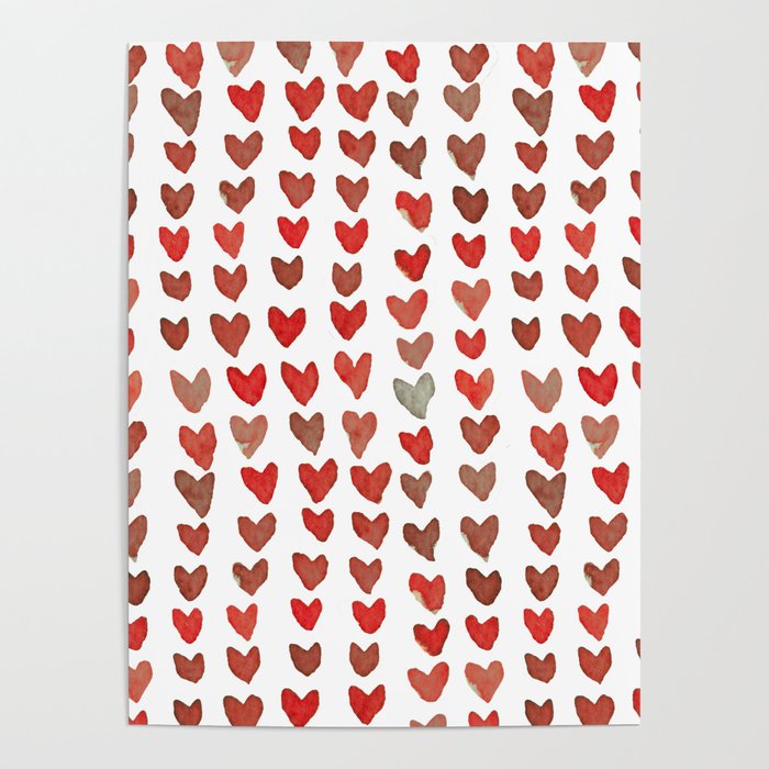 Pink Heart Repeating Poster By Y2krevival Society6, 50% OFF