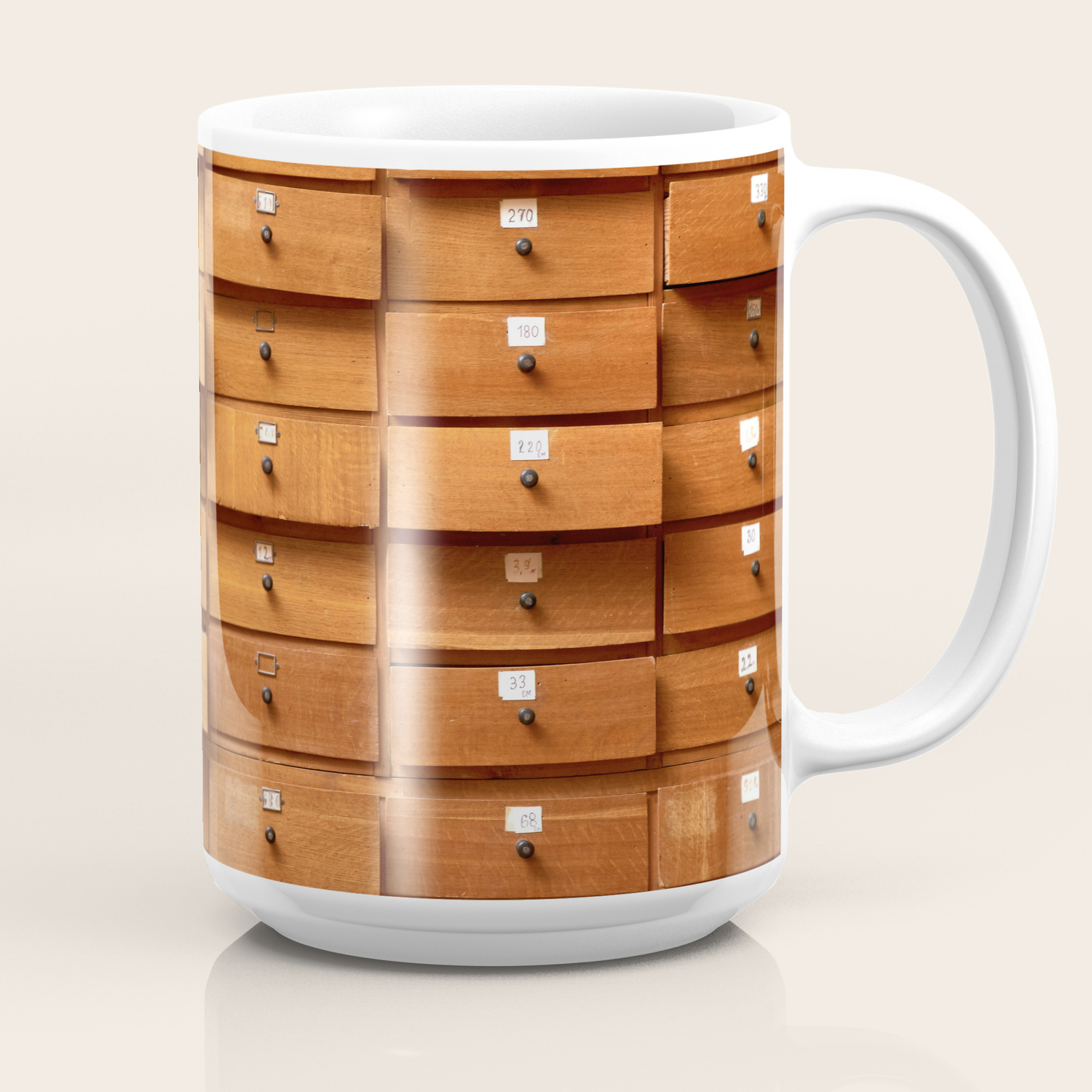 Wooden Cabinet With Drawers Coffee Mug By Skleznev Society6